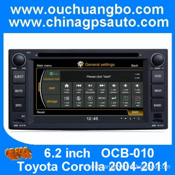 Ouchuangbo S100 6.2 inch HD touchscreen special Toyota Corolla 2004-2011 car entertainment system